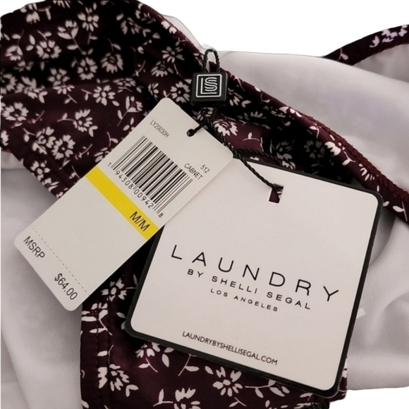 LAUNDRY SHELLI SEGAL Hipster Bikini Swim Bottoms M Side Tab Swimsuit - Picture 11 of 16